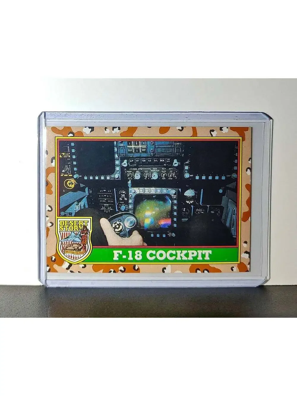 F/A-18 Cockpit 1991 Topps Desert Storm #64 Card